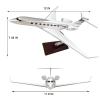 12" 1:100-Scale Aviation Airplane Models Alloy Diecast Airplane, Gulfstream G650 Resin Model Airplane with Stand and Gift Box Adult Collectibles for Collection Or Gift Ornament view 2