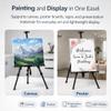 Art Painting Display Artist Easel Stand,Ns Jymb Portable Metal Adjustable Easels for Painting Canvases Height from 17 to 66 Inch - Carry Bag for Table-Top/Floor Displaying and Wedding Signs - Black view 4