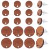 SUNNYCLUE 1 Box 40Pcs Wood Stud Earring Posts Ear Post with Hole Wooden Earring Blanks 304 Stainless Steel Pin Natural Flat Round Ear Studs for Jewelry Making Adult DIY Crafts Supplies view 1