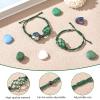 WEWAYSMILE 2 Pcs Empty Crystal Bracelet Holder Adjustable Stone Cage Cord Nylon Braided Netted Holder Crystal Bracelets Cord for DIY Bracelet Making(Dark Green) view 4