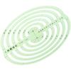 1Pc Plastic Drawing Templates Measuring Geometric Rulers - Large Oval view 1