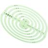 1Pc Plastic Drawing Templates Measuring Geometric Rulers - Large Oval view 2