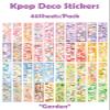 40Sheets Korean Deco Stickers Set, Kpop Potocard Korean DIY Colorful Glitter Self Adhesive Deco Stickers for Scrapbook Card (Garden) view 2