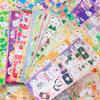 40Sheets Korean Deco Stickers Set, Kpop Potocard Korean DIY Colorful Glitter Self Adhesive Deco Stickers for Scrapbook Card (Garden) view 4