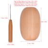 Darning Egg for Socks, Wooden Darning Egg with Latch Hook Wooden Darning Supplies for Pants Socks Clothes view 4