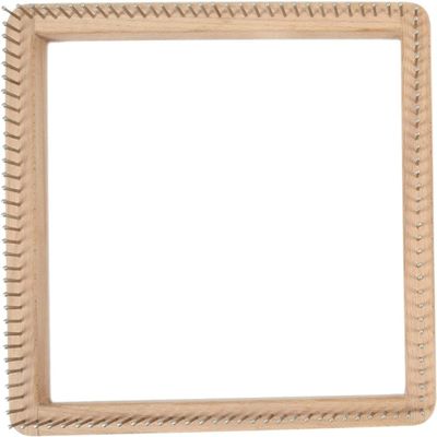 Square Handmade Knitting Tools, DIY Board Wood Accessories Pegs Tools Multifunctional for Bags Toys Scarf Children Beginners (30x30cm)
