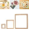 Square Handmade Knitting Tools, DIY Board Wood Accessories Pegs Tools Multifunctional for Bags Toys Scarf Children Beginners (30x30cm) view 3