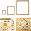 Square Handmade Knitting Tools, DIY Board Wood Accessories Pegs Tools Multifunctional for Bags Toys Scarf Children Beginners (30x30cm) view 4