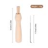 Wooden Felting Needle Handles, 5PCS Wood Color Multipurpose Hand Made DIY Wooden Needle Holders for Wool Felt Needle Felt and Other Handicrafts view 2