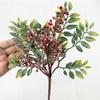 Factory Direct Craft Group of 4 Artificial Snowy Berry Christmas Stems for Holiday Decorating and Winter Floral Displays view 4