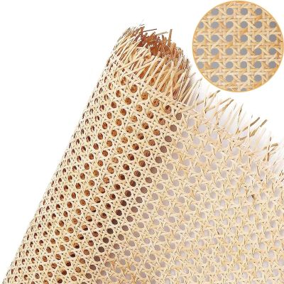 ANGUOEY Rattan Net Hot Natural Indonesian Rattan Weaving Decorative Furniture Chair Cabinetry Craft Woven Net Rattan Wire DIY Creativity (Size : 55cmx150cm(22inx60in))