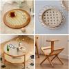 ANGUOEY Rattan Net Hot Natural Indonesian Rattan Weaving Decorative Furniture Chair Cabinetry Craft Woven Net Rattan Wire DIY Creativity (Size : 55cmx150cm(22inx60in)) view 3