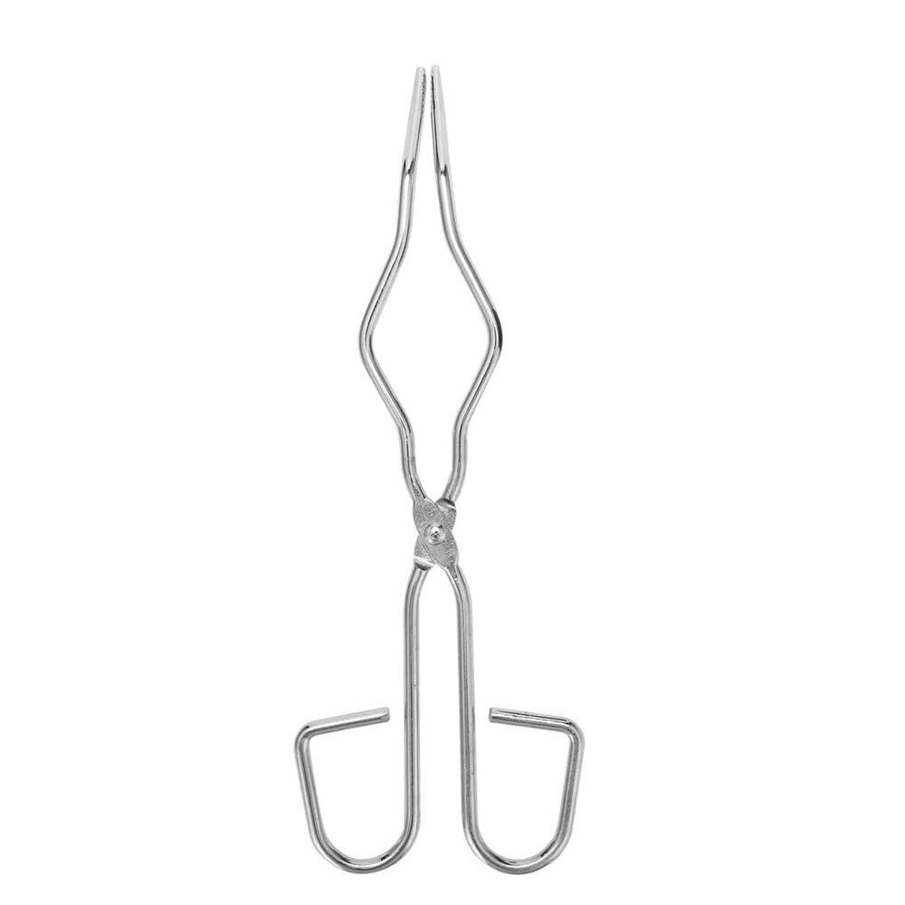 SKYPRO 25cm / 9.8in Professional Grade Crucible Tongs, Stainless Steel, Silver, 1 Piece