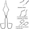 SKYPRO 25cm / 9.8in Professional Grade Crucible Tongs, Stainless Steel, Silver, 1 Piece view 3
