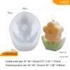 Flowers Candle Mold, Unique Candle Molds for Candle Making, Cute Minimalist Candle molds Epoxy Mold for DIY Desk Decor, Home Table Romantic Decoration (Flowers 2) view 2