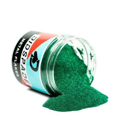 2oz Irishmen 0.004" Ultra Fine Metallic Flake | Premium Green Glitter for Epoxy, Resin, Nail Art, Tumblers, Multi-Purpose