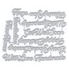 DzIxY Happy Birthday Hugs Words Metal Cutting Dies for Card Making Kit Embossing Paper Die Cuts Scrapbook Machine Stencils Storage Pockets Supplies view 1