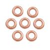 100 Sets 5mm Metal Eyelet Grommet With Washer Round Eye Rings,Rose Gold view 1