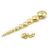 100PCS 4 Claw Round Dome Rivets Spike Studs Spots Nailhead Punk Rock DIY Leather Craft,Gold,12mm view 1