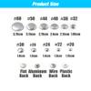 100 Sets Fabric Covered Button+1PCS Mold Press Die for Round Bread Shape Button Fabric Accessories DIY,with Flat Back,44L 2.75cm view 3