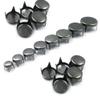 100PCS 4 Claw Flat Spike Rivets Studs Spots Nailhead Punk Rock DIY Leather Craft,Gun Black,7mm view 1