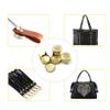 100PCS 4 Claw Flat Spike Rivets Studs Spots Nailhead Punk Rock DIY Leather Craft,Gun Black,7mm view 4