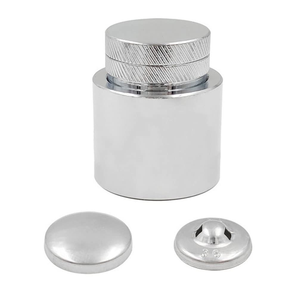100 Sets Fabric Covered Button+1PCS Mold Press Die for Round Bread Shape Button Fabric Accessories DIY,with Aluminum Back,32L 1.95cm