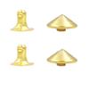 100Sets Conical Rivet Spikes,Gold,12mm view 1