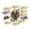 100PCS 4 Claw Round Dome Rivets Spike Studs Spots Nailhead Punk Rock DIY Leather Craft,Silver,7mm view 3