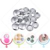 10PCS Metal Self Cover Buttons Round Fabric Cloth Buttons Handmade Fabric Cover Button Craft DIY Accessories,Diameter 22mm view 2