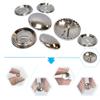 10PCS Metal Self Cover Buttons Round Fabric Cloth Buttons Handmade Fabric Cover Button Craft DIY Accessories,Diameter 22mm view 3