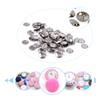 10PCS Metal Self Cover Buttons Round Fabric Cloth Buttons Handmade Fabric Cover Button Craft DIY Accessories,Diameter 22mm view 4