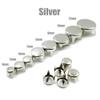 100PCS 4 Claw Flat Spike Rivets Studs Spots Nailhead Punk Rock DIY Leather Craft,Silver,7mm view 2