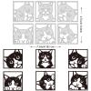 BENECREAT 6 Styles Animal Cat Metal Die Cuts, "Peeking" Cat Cutting Dies Stencils for DIY Scrapbooking Card Making Album Decorative Art Crafts, 18.1x12cm/ 7.12x4.7 Inch view 2