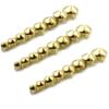 100PCS 4 Claw Cone Spike Rivets Studs Spots Nailhead Punk Rock DIY Leather Craft for Clothing Bag Shoes Parts,Gold,12mm view 1