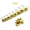 100PCS 4 Claw Cone Spike Rivets Studs Spots Nailhead Punk Rock DIY Leather Craft for Clothing Bag Shoes Parts,Gold,12mm view 2