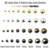 100PCS 4 Claw Cone Spike Rivets Studs Spots Nailhead Punk Rock DIY Leather Craft for Clothing Bag Shoes Parts,Gold,12mm view 3