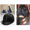 100PCS 4 Claw Cone Spike Rivets Studs Spots Nailhead Punk Rock DIY Leather Craft for Clothing Bag Shoes Parts,Gold,12mm view 4