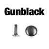 100Sets Metal Round Rivet Single Cap Rivets Studs,Gunblack,15mm view 3