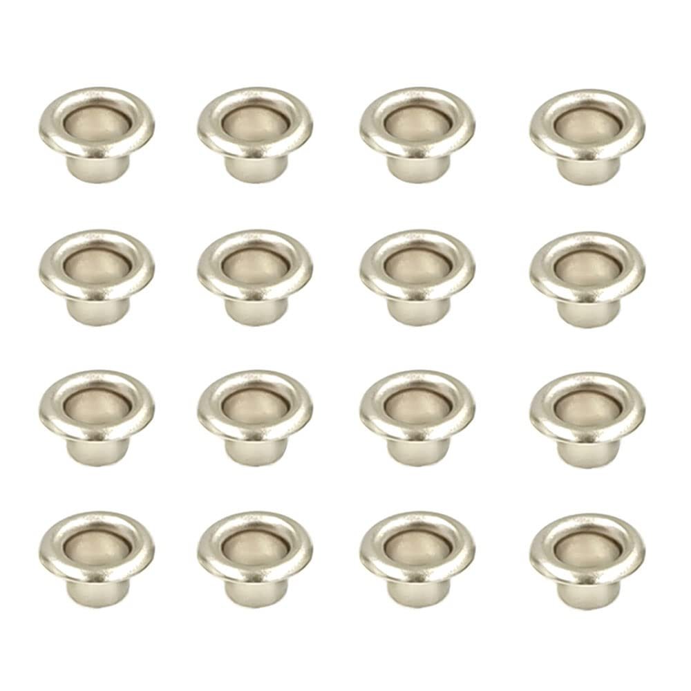 100 Sets 4mm Metal Eyelet Grommet with Washer for Leathercraft Repair Shoes Bag Clothing Belt Hat Accessories,Silver