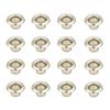 100 Sets 4mm Metal Eyelet Grommet with Washer for Leathercraft Repair Shoes Bag Clothing Belt Hat Accessories,Silver view 1