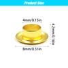 100 Sets 4mm Metal Eyelet Grommet with Washer for Leathercraft Repair Shoes Bag Clothing Belt Hat Accessories,Silver view 3