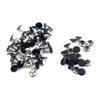 100sets Metal Double Cap Rivets Studs Round Head Leather Craft,Bright black,66mm(cappost) view 1