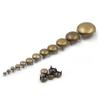 100PCS 4 Claw Round Dome Rivets Spike Studs Spots Nailhead Punk Rock DIY Leather Craft,Copper,12mm view 1