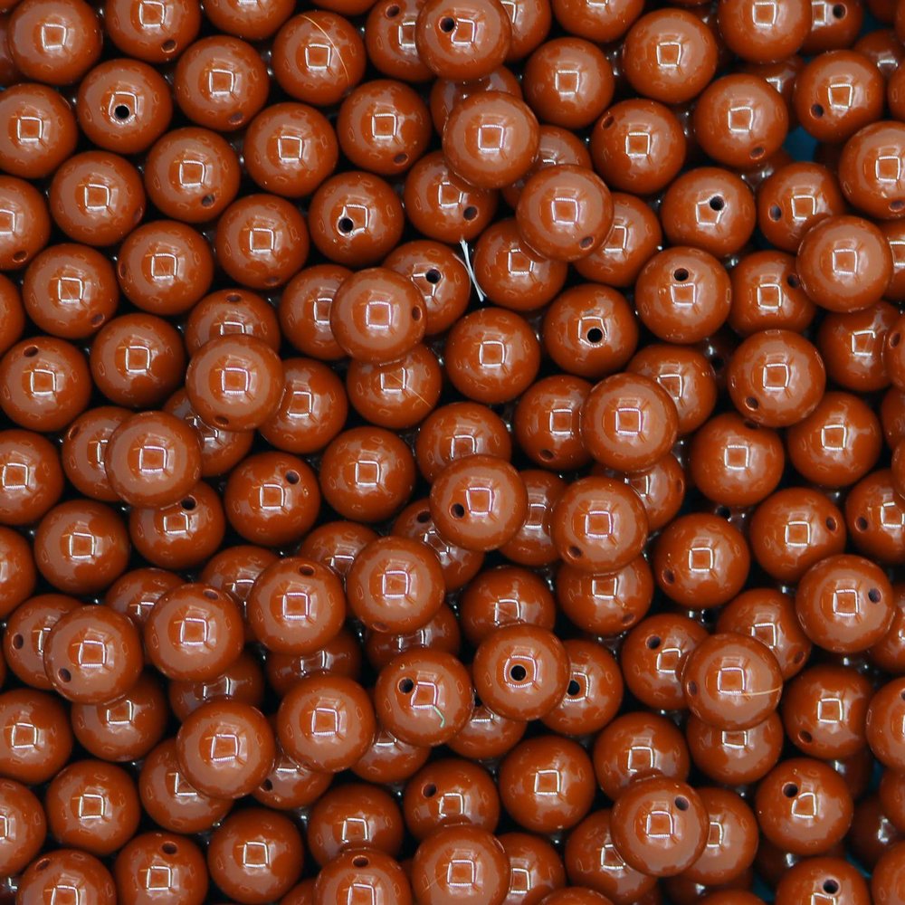 100 Pieces Black Beads for Jewelry Making, Bulk 14mm with 2.0mm Large Hole Round Beads, Spacer Acrylic Loose Beads for Necklaces Bracelet Earring Jewelry Making Supplies