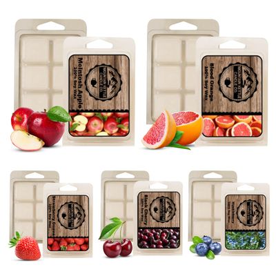 Mountain Kettle Wax Melts, Wax Melt Warmer Cubes, Wax Warmer Cubes, Pack of 5 (Fruit Variety Pack)