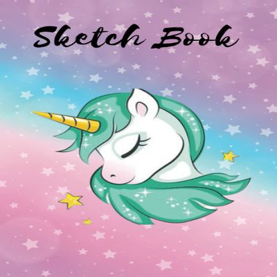 Mini Sketchbook: For Ideas, Drawing & Doodles & More, Mini-Sketch Pad (6 x 9 inches), Cute Unicorn - [Professional Binding]