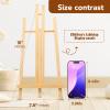 3 Pack 15 Inch Wood Easels, Easel Stand for Painting Canvases, Art, and Crafts, Tripod, Painting Party Easel, Kids Student Tabletop Easels for Painting, Portable Canvas Photo Picture Sign Holder view 2