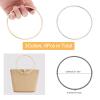 CHGCRAFT 6Pcs Round Metal Purse Handles Replacement Handles Bag Handle Hardware for DIY Bag Purse Handbags Totes Clutch Making, 13.5x0.45cm view 2