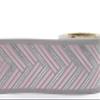 3.8 Yard Spool 2.67 inches Grey Pink Geometric Embroidered Drapery Trim Jacquard Ribbon for Your Drapes Curtains Drapery Banding Trim Tape V3 180 view 2